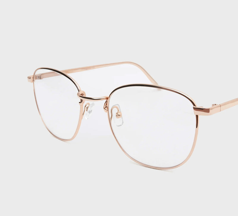 Or Rose - Lunettes Métal Élégantes