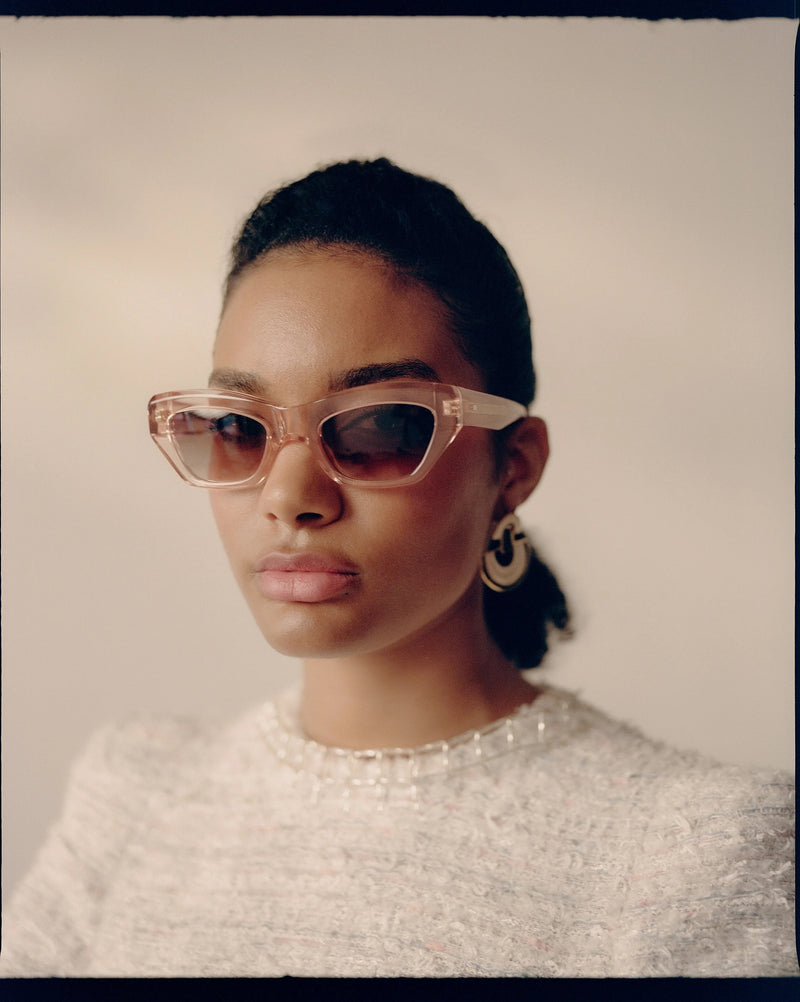 Lunettes de Soleil Regard Félin Perle Rose