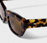 Lunettes de Soleil Œil de Chat Havana Gravée