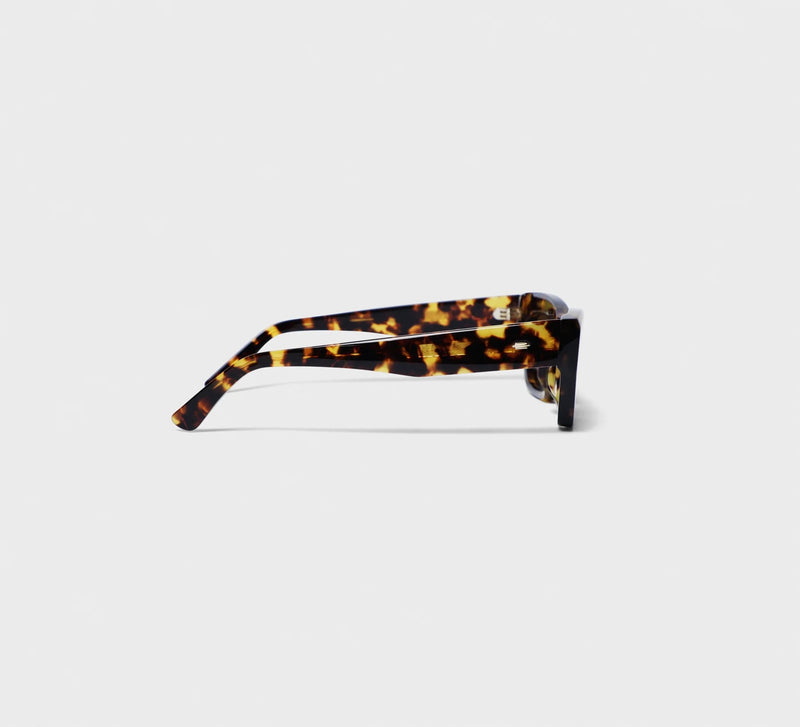Lunettes de Soleil Œil de Chat Havana Gravée