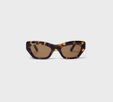 Lunettes de Soleil Œil de Chat Havana Gravée
